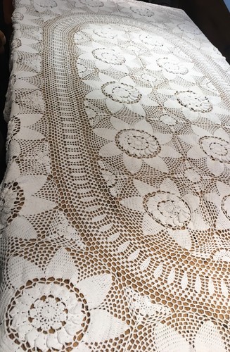Vintage hand crochet lace - vintage,