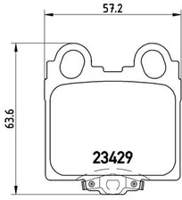 Brake pads P 83 045 BREMBO for