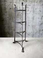 Antique Hand Forged  Free Standing Wrought Iron Pan Stand - Rack