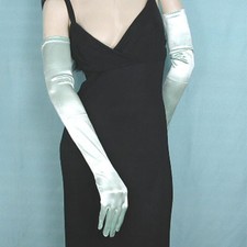 Long Satin Opera Gloves