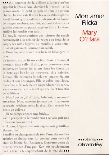 Mon amie flicka - flicka,, o'hara