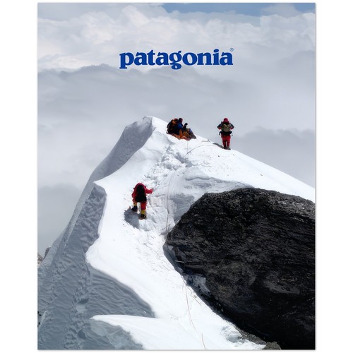 Patagonia climbers summit snow - patagonia,