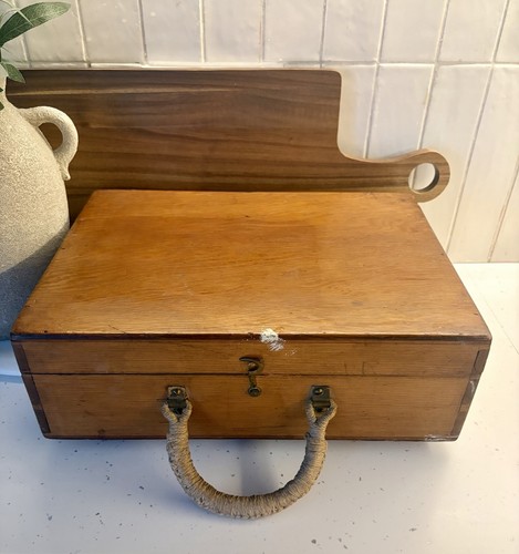 Vintage wooden storage box