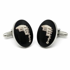 Barrister's Wig Cufflinks -