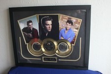 Elvis Presley a fantastic gold disc vintage display a great piece of memorabilia