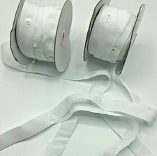 Popper Snap Tape/ Duvet Press Stud Craft White Quilting Tape