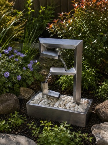 Garden water feature - water, stainless