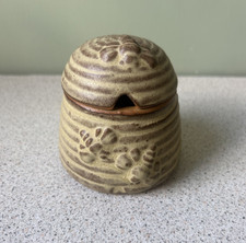 Vintage Charmouth Pottery Bee Honeycomb Honey Jar