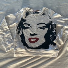 RARE Andy Warhol x Pepe Jeans London Marilyn Monroe Graphic Long sleeve Pop Art