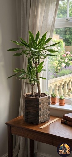 Beautiful hexagonal brown pot - hexagonal,