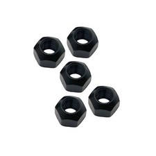 Black steel wheel nuts - (x5),