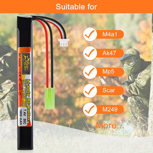 1800mah 30c airsoft - 7.4v,