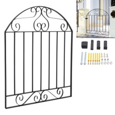 Heavy Duty Metal Garden Gate Wrought Iron Pedestrian Gates Barrier with Fittings