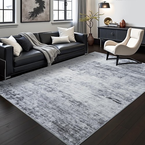 4x6 feet grey abstract area - grey,