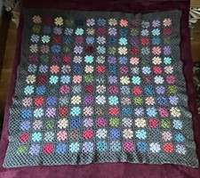Handmade crochet granny square