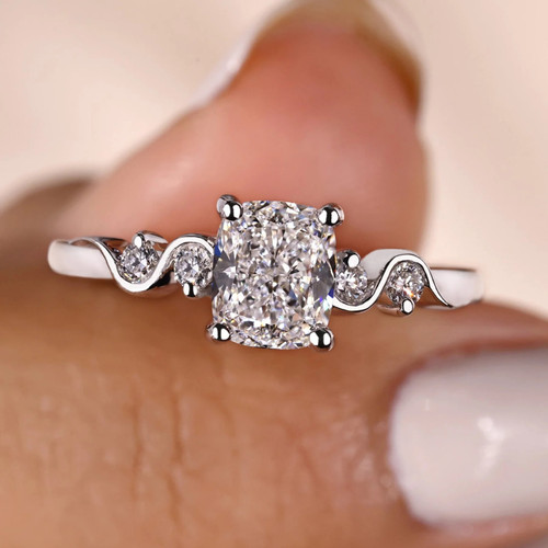 Carat cushion cut lab - 1,
