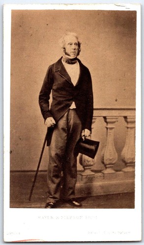 Cdv 1865 lord palmerston - cdv,