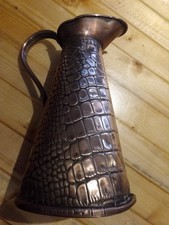 Arts and crafts Copper water jug 11" makers mark on bottom j sankey ?