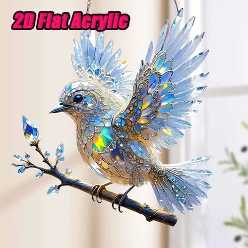 Flat bird hangings pendant - 2d,