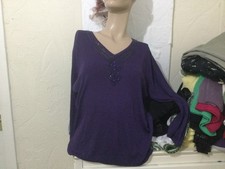 mia moda jumper purple beaded