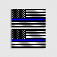 2 pack Police Thin Blue Line