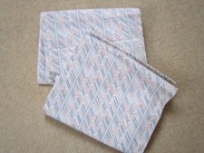 New vintage Debenham geometric Curtains 100% Cotton Pencil Pleat 45" Wide x 71"