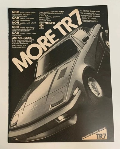 1977 triumph tr7 print - print, more
