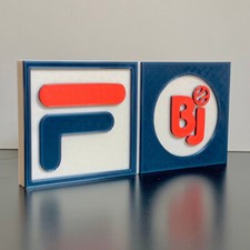 Fila BJ Sports badge emblem 3D