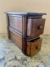 antique desk tidy/antique spice drawer/haberdashery storage /artists brush rack/