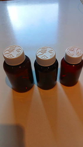 Medicine bottles x100 plastic - bottles,