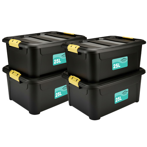 4pk plastic storage boxes box - 4pk,