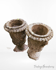 2 x small concrete pedestal