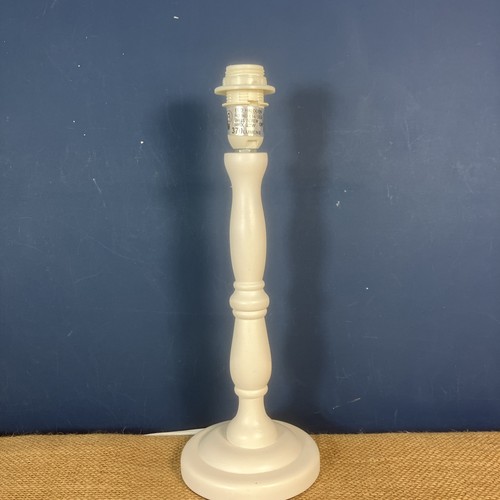 Modern wooden table lamp - table, base