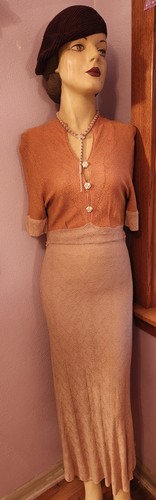Vintage 1930s two tone tan - vintage,