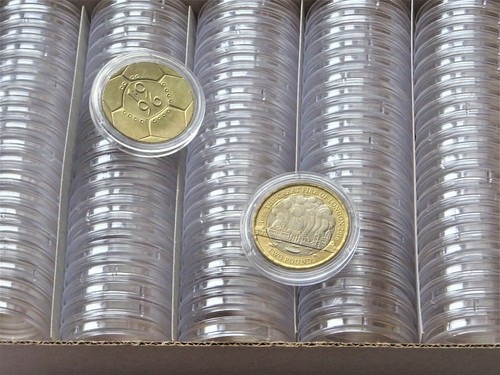 100 round coin - x, boxes