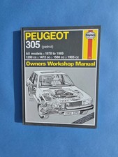 Peugeot 305 Petrol All Models 1978 to 1989 Haynes Owners Workshop Manual