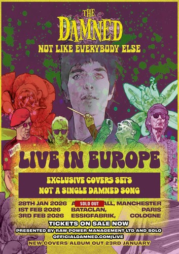 The damned european - damned, tour
