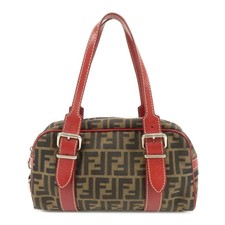 Fendi Zucca Boston Bag Brown