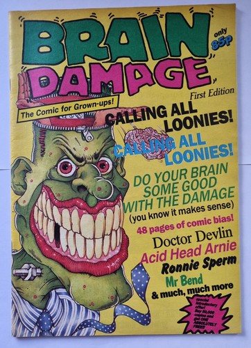 Brain damage comic - brain,