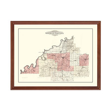 Old Map of Gibson County, IN