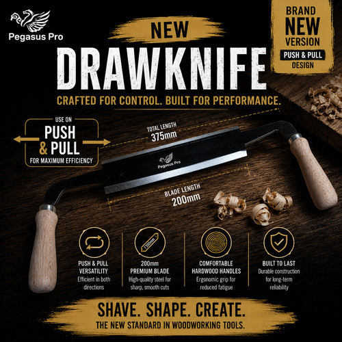 Draw knife 200mm new push - draw,