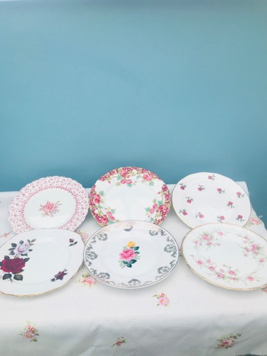 Set mismatched pink roses - of, 6