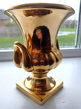 Superb Royal Winton Grimwades 'Golden Age' gold lustre mantle vase / urn.