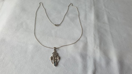 Sterling silver ortak pendant - silver,