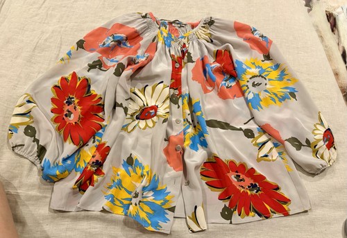 Tucker floral silk blouse - tucker,
