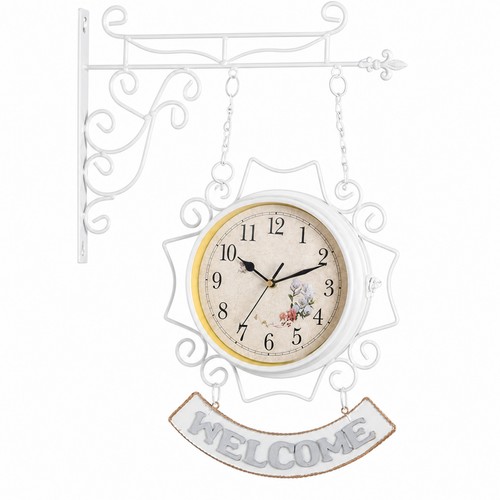 Double sided wall clock - double-sided,