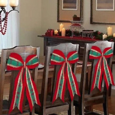 Christmas Chair Bow Sash 2pc