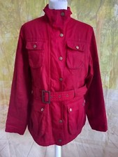Fat Face Cro Jack handmade in England red cotton Jacket. UK women's size Medium