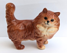 VINTAGE BESWICK PERSIAN CAT STANDING TAIL ERECT No.1898 GINGER STRIPED