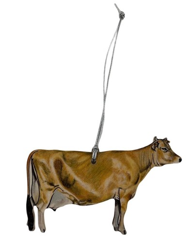 Jersey cow christmas - christmas, tree